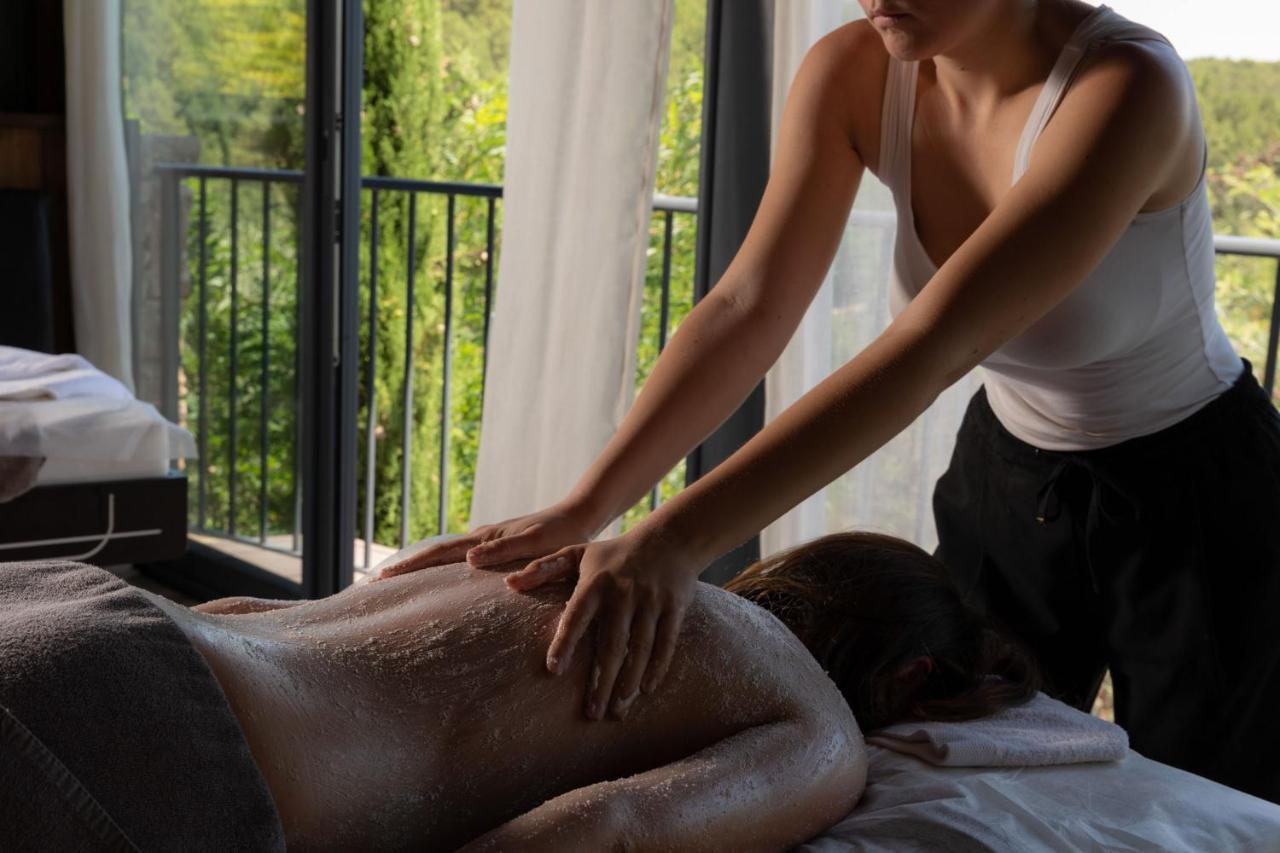 Domaine De Chalveches Hotel Spa 4* Faugeres  Bagian luar foto